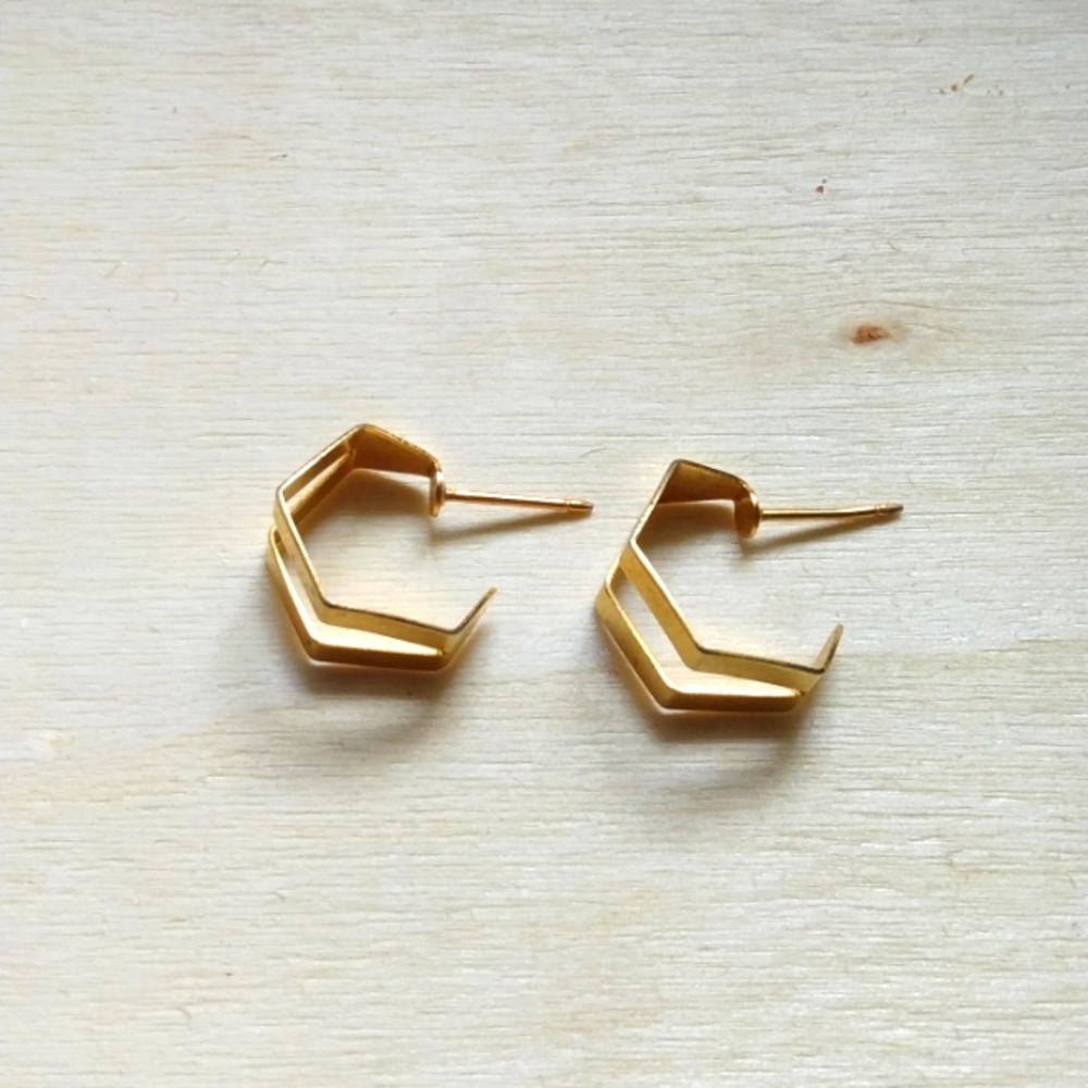 Gold filled hoop earrings